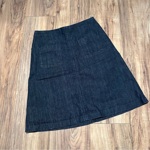 Boden Dresses & Skirts - Boden Dark Denim A-Line Mini - Midi Skirt • Size: US 6L